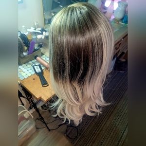 Apricot wig cosplay fun